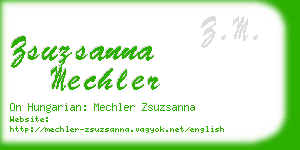 zsuzsanna mechler business card